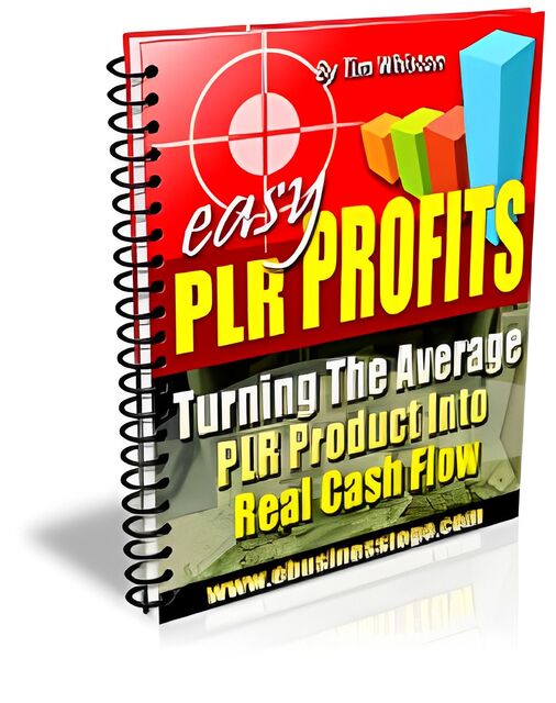 eCover representing Easy PLR Profits eBooks & Reports with Master Resell Rights