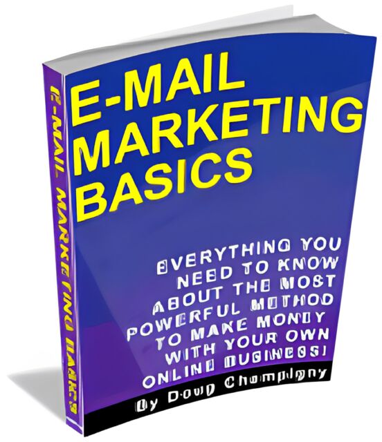 eCover representing E-mail Marketing Basics eBooks & Reports with Master Resell Rights