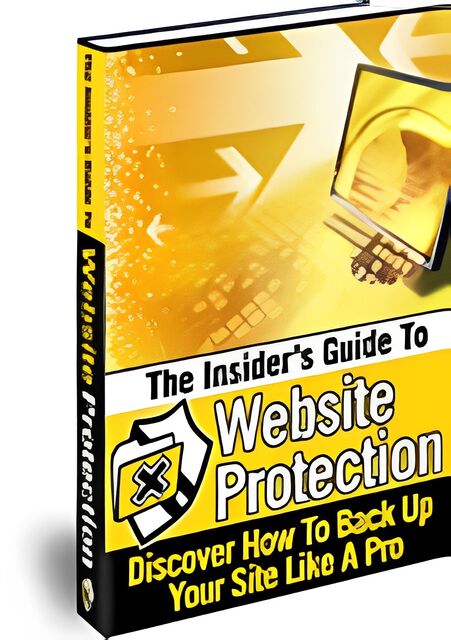 eCover representing The Insider's Guide To Website Protection eBooks & Reports with Master Resell Rights