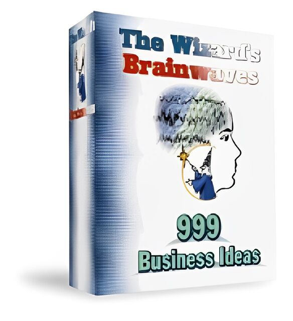 eCover representing The Wizards Brainwaves : 999 Business Ideas eBooks & Reports with Master Resell Rights