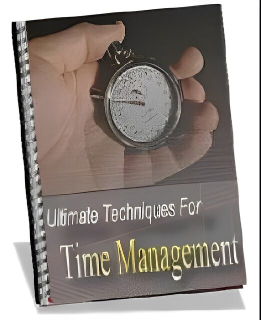 eCover representing Ultimate Techniques For Time Management eBooks & Reports with Master Resell Rights