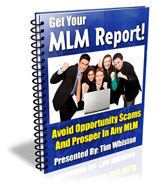 eCover representing MLM Report eBooks & Reports with Resell Rights