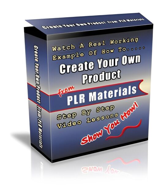 eCover representing Create Your Own Product From PLR Materials Videos, Tutorials & Courses with Personal Use Rights