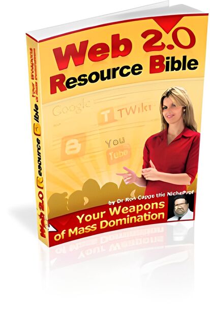 eCover representing Web 2.0 Resource Bible eBooks & Reports with Master Resell Rights