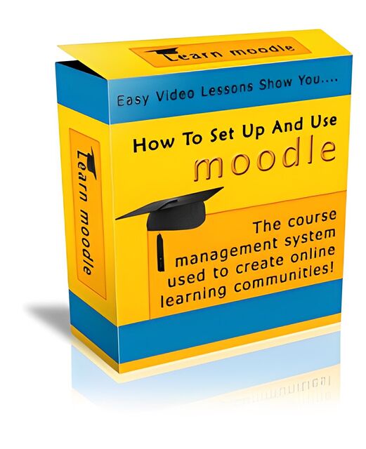 eCover representing How To Set Up And Use Moodle Videos, Tutorials & Courses with Personal Use Rights