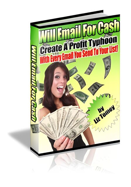 eCover representing Will Email For Cash eBooks & Reports with Master Resell Rights