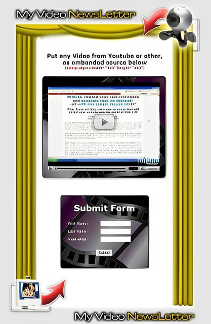 eCover representing Video Squeeze Templates  with Master Resell Rights