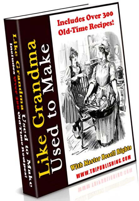 eCover representing Like Grandma Used To Make eBooks & Reports with Master Resell Rights