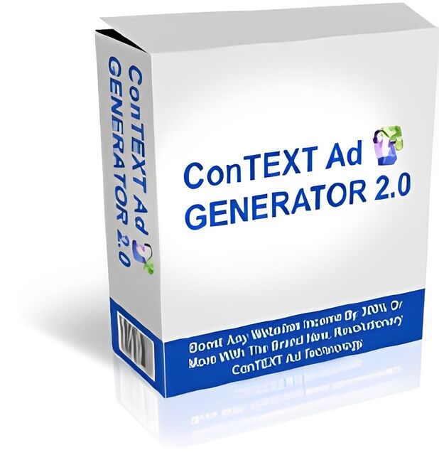 eCover representing ConTEXT Ad Generator 2.0  with Private Label Rights