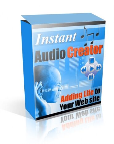 eCover representing Instant Audio Creator  with Master Resell Rights