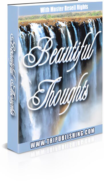 eCover representing Beautiful Thoughts eBooks & Reports with Master Resell Rights