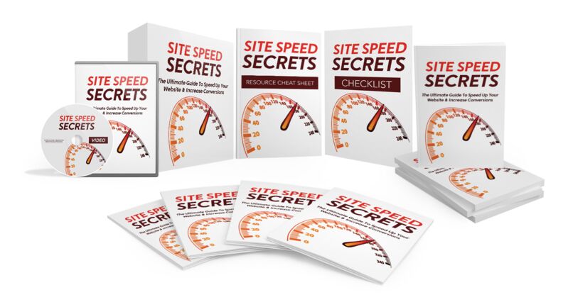 eCover representing Site Speed Secrets Video Upgrade eBooks & Reports/Videos, Tutorials & Courses with Master Resell Rights