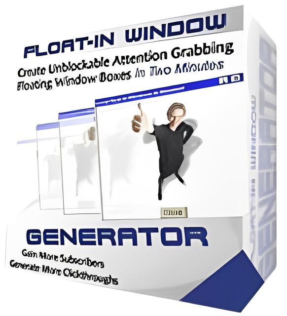eCover representing Float-In Window Generator  with Master Resell Rights