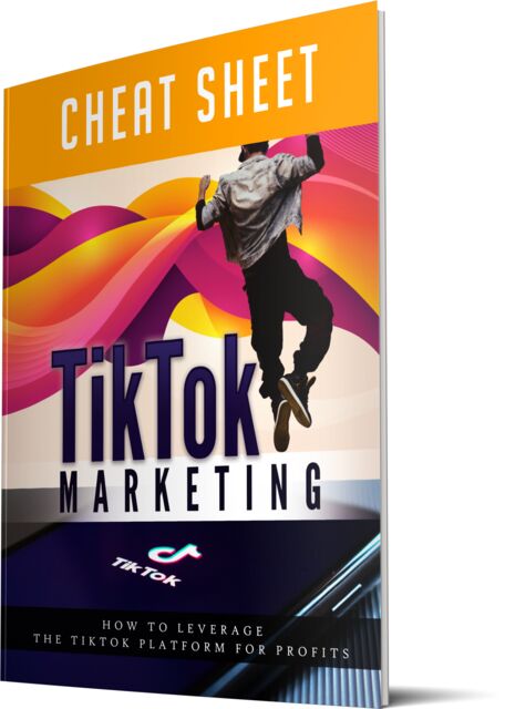 eCover representing TikTok Marketing eBooks & Reports with Master Resell Rights