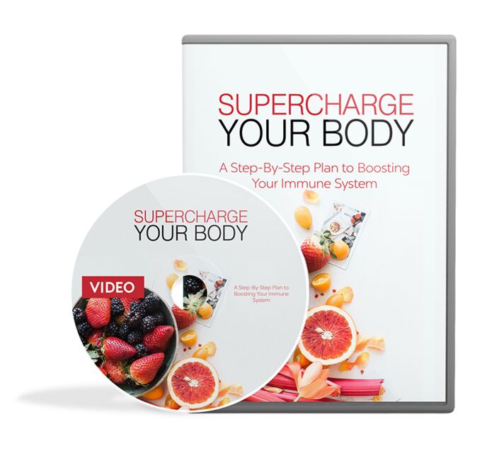 eCover representing Supercharge Your Body Video Upgrade Videos, Tutorials & Courses with Master Resell Rights