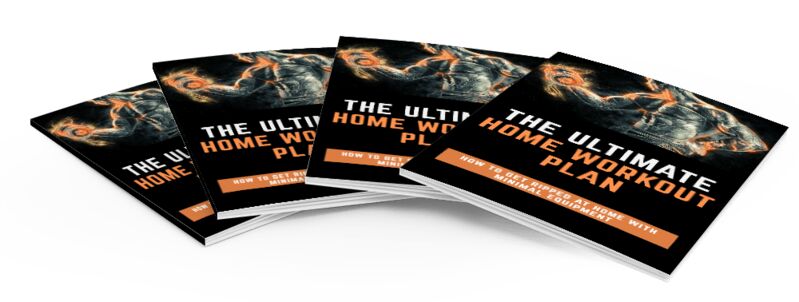 eCover representing The Ultimate Home Workout Plan eBooks & Reports with Master Resell Rights