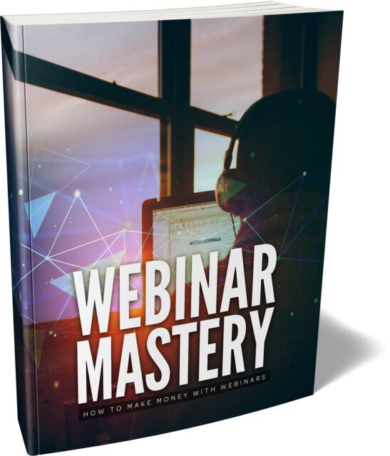 eCover representing Webinar Mastery eBooks & Reports with Master Resell Rights