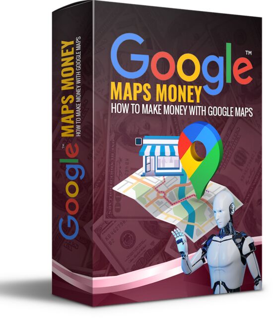 eCover representing Google Maps Profits  with Master Resell Rights