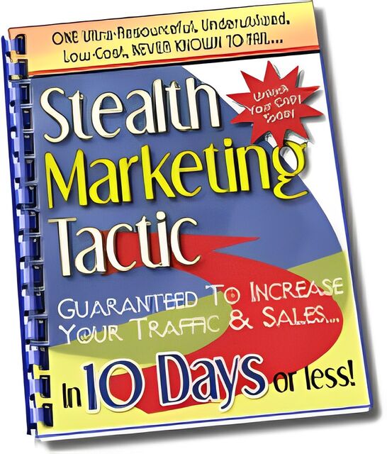 eCover representing Stealth Marketing Tactic eBooks & Reports with Master Resell Rights