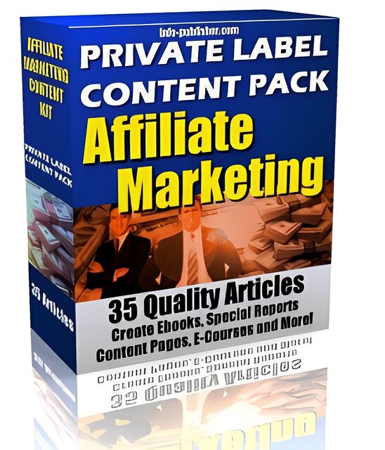 eCover representing Private Label Article Pack : Affiliate Marketing  with Private Label Rights