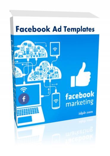 eCover representing Facebook Ad Templates  with Personal Use Rights