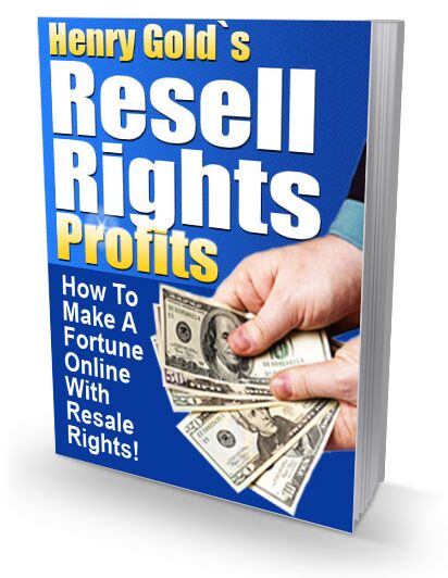 eCover representing Resell Rights Profits eBooks & Reports with Master Resell Rights