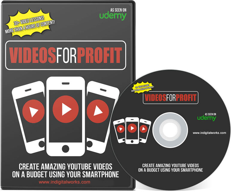 eCover representing Videos For Profit Videos, Tutorials & Courses with Resell Rights