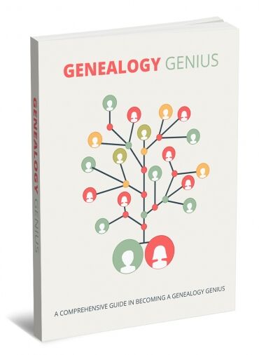 eCover representing Genealogy Genius eBooks & Reports with Master Resell Rights