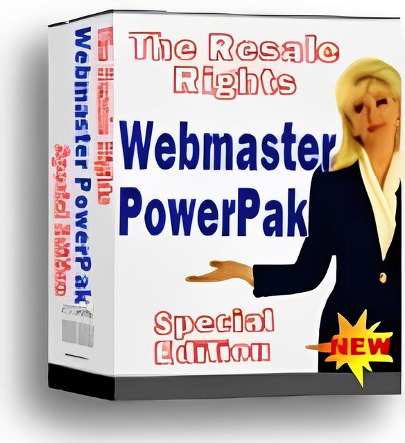 eCover representing Webmaster PowerPak : Special Edition eBooks & Reports with Master Resell Rights