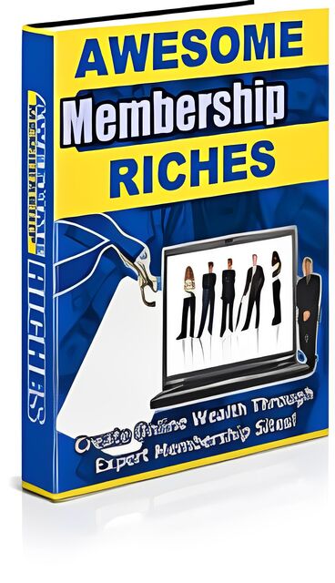 eCover representing Awesome Membership Riches eBooks & Reports with Private Label Rights