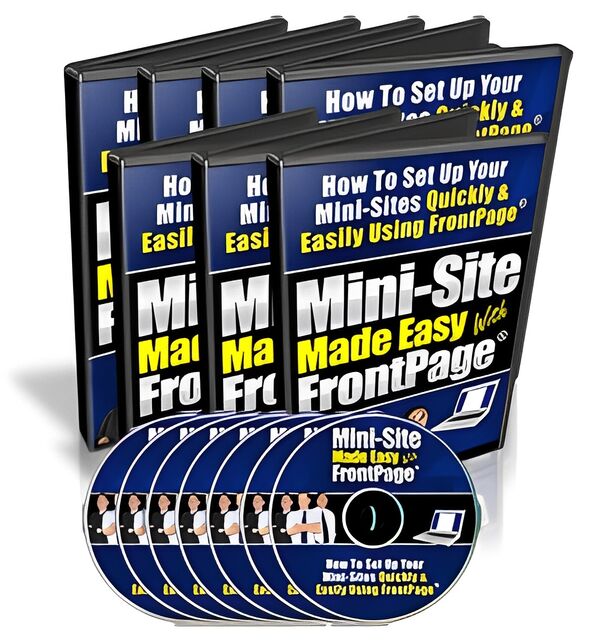 eCover representing Mini-Site Made Easy With Frontpage  with Master Resell Rights