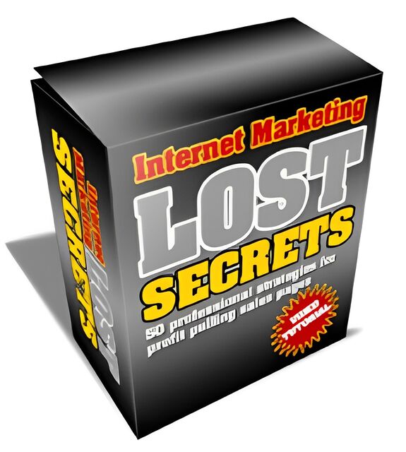 eCover representing Internet Marketing Lost Secrets eBooks & Reports/Videos, Tutorials & Courses with Master Resell Rights