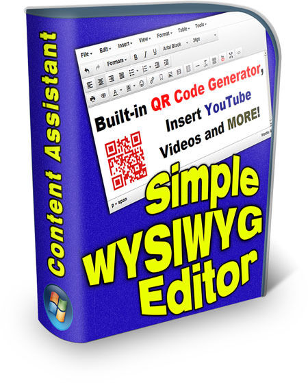 eCover representing Simple WYSIWYG Editor Software & Scripts with Private Label Rights