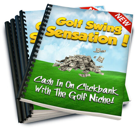eCover representing Golf Swing Sensation eBooks & Reports/Videos, Tutorials & Courses with Master Resell Rights