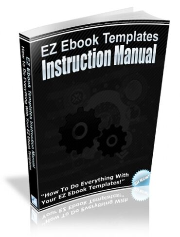 eCover representing EZ Ebook Templates Instruction Manual eBooks & Reports with Master Resell Rights