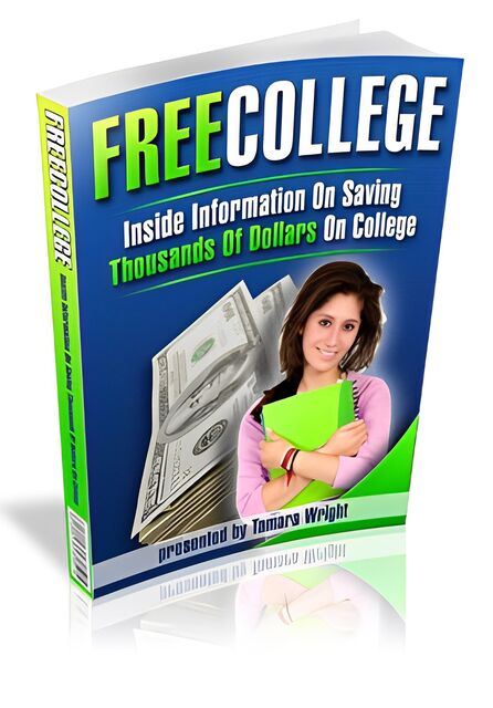 eCover representing Free College eBooks & Reports with Private Label Rights