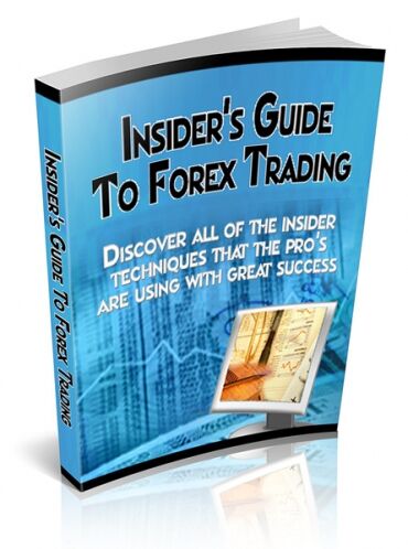eCover representing Insider's Guide To Forex Trading eBooks & Reports with Private Label Rights