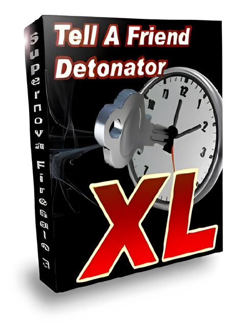 eCover representing Tell A Friend Detonator XL Software & Scripts with Master Resell Rights