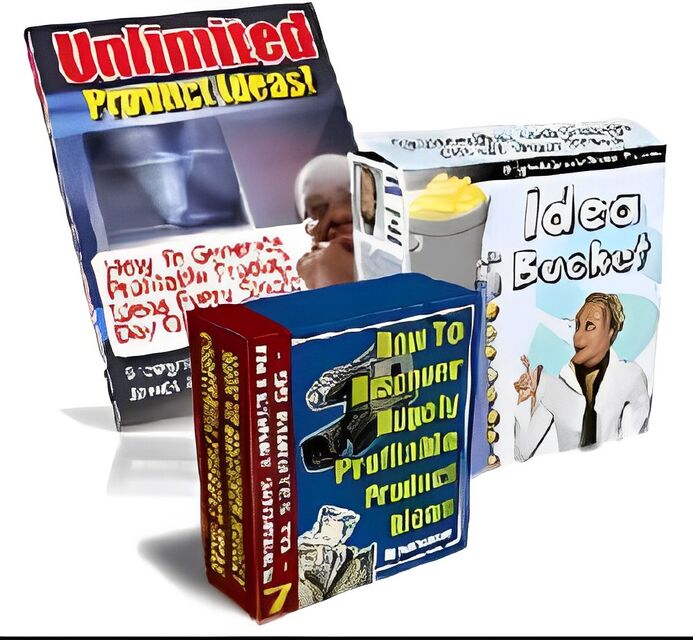 eCover representing Unlimited Product Ideas Package eBooks & Reports with Master Resell Rights