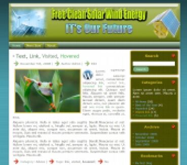 eCover representing Solar Wind Energy Site Templates & Themes with Master Resell Rights