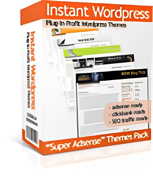 eCover representing Instant Wordpress  with Master Resell Rights