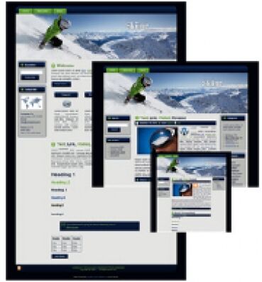 eCover representing Skiing - WP Theme  with Master Resell Rights