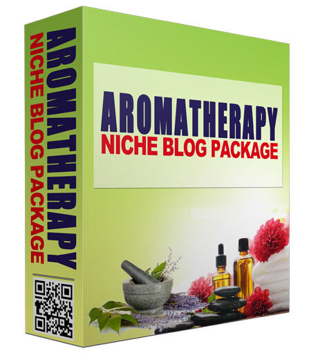 eCover representing Aromatherapy PLR Niche Blog  with Private Label Rights