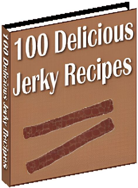 eCover representing 100 Delicious Jerky Recipes eBooks & Reports with Master Resell Rights
