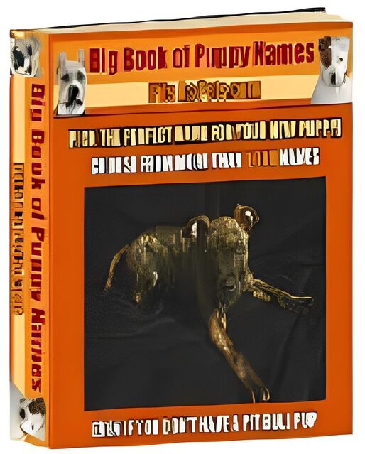 eCover representing Big Book of Puppy Names eBooks & Reports with Master Resell Rights